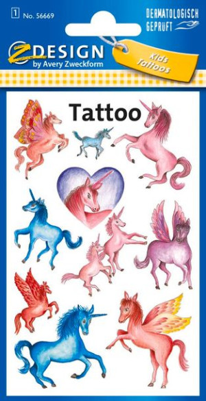 Naklejki Z-Design tatuaże - jednorożce 56669 Avery