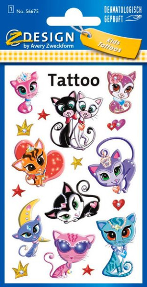 Naklejki Z-Design tatuaże - koty 56675 Avery