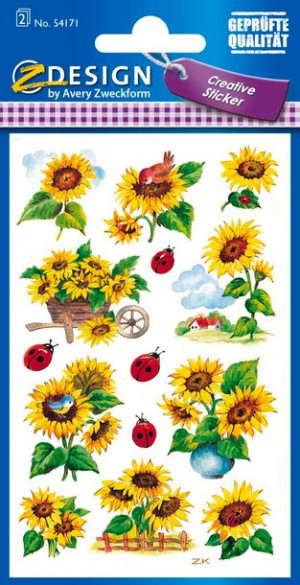 Naklejki Z-Design Creative słoneczniki 54171 Avery