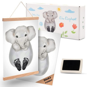Zestaw Baby Footprint Odcisk Na Plakacie