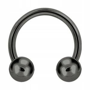 SS316L GM podkowa 1,2x12 kulki 4mm GUN Metal