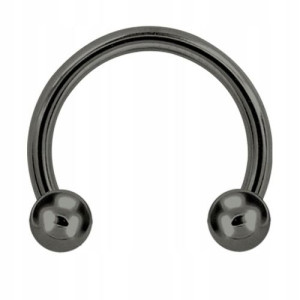 SS316L GM podkowa 1,2x6 kulki 3mm GUN Metal