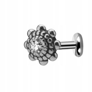 SS316L labret internal 1,2x6 ozdoba WH m20L