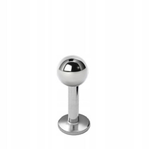 SS316L labret 1,6x8 kulka 4mm