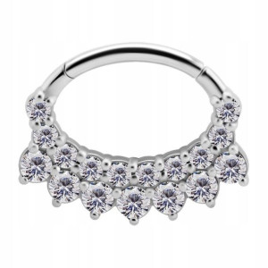 SS316L hinged segment septum daith 1,2x6 WH m12