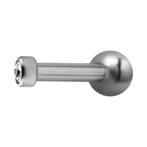 TYTAN sztanga 1,2x6 odkręcana ozdoba 2,5mm CZ