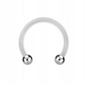 BIOPLAST podkowa 1,2x6 kulki 3mm SS316L