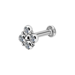 TYTAN labret 1,2x6 ozdoba odkręcana cluster m18