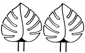 2x Monstera Podpora Do Roślin Kwiatów Duża 30cm
