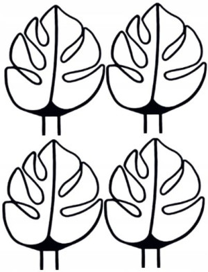 Podpora Kwiatów Podpórka Roślin Monstera Zestaw X4