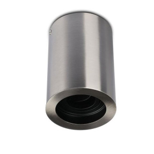 Oprawa V-TAC Aluminiowa GU10 Okrągła Natynkowa Tuba Satyna+Czarny 142x100