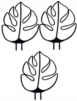 Podpora Kwiatów Podpórka Roślin Monstera Zestaw X3