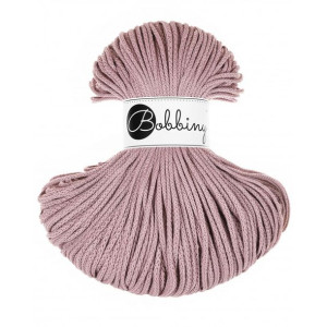 Sznurek pleciony bawełniany Bobbiny 3mm Wrzos