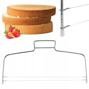 NÓŻ STRUNOWY do ciasta biszkoptu cięcia tortu 31cm