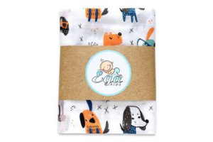 Egakids Pielucha bambusowa druk 120/120 Pieskie życie