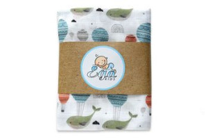 Egakids Pielucha bambusowa druk 120/120 Z głową w chmurach
