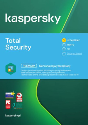 Kaspersky Total Security PL 1 rok 1D/1Y nowa