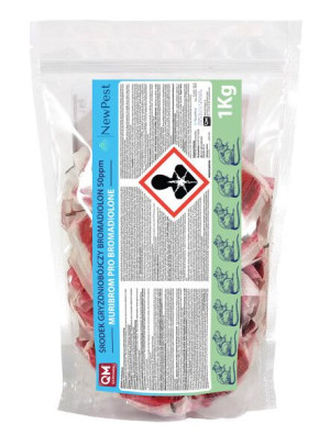 Muribrom pasta 1kg czerwona trutka na myszy i szczury