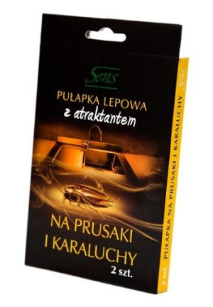 Sens pułapka na prusaki 2szt lepowa z atraktantem