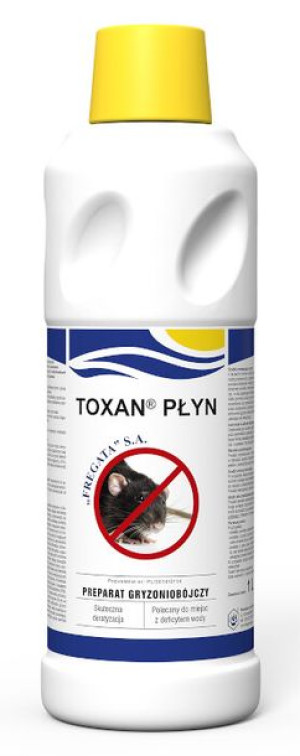 Toxan płyn 1L trutka na myszy i szczury bromadiolone 0,005%