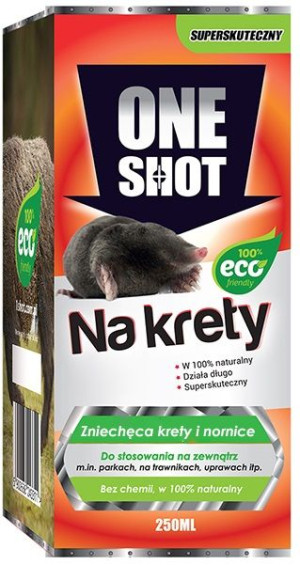 ONE SHOT naturalny odstraszacz Na krety 250 ml - koncentrat