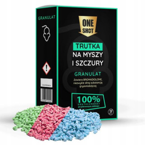 ONE SHOT Granulat na myszy i szczury 1 kg