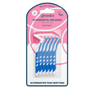 Nordics bioplastyczne szczoteczki do przestrzeni międzyzębowej 0.4mm 6szt.