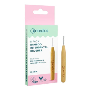 Nordics bambusowe szczoteczki czyszczenia przestrzeni międzyzębowej 0.4mm