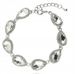 Bransoletka wieczorowa CRYSTAL STAL 316