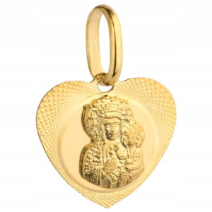 Medalik Matka Boska Częstochowska Serce Pr. 585