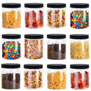 Pojemniki Słoiki Plastikowe ZESTAW 12x500ml