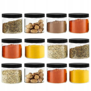 Słoik Pojemnik Plastikowy Przypraw 12x200ml Jakość