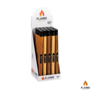 Zapalarki zapalniczki piezoelektryczne FLAME HZ7 25 sztuk drewno