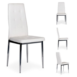 Krzesło Krzesła Zestaw Krzeseł Do Salonu Chrom 4x