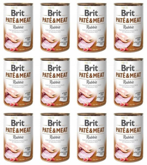 Brit Pate&Meat Rabbit Królik 12 x 400 g