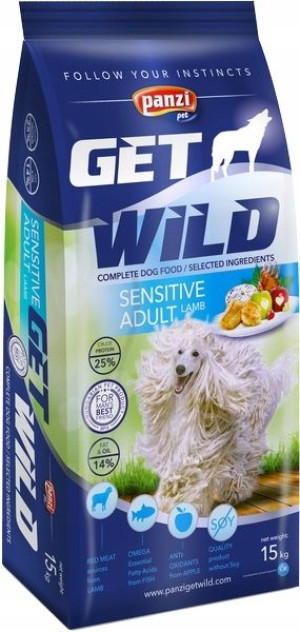 GetWild Adult Sensitive Lamb 15 kg
