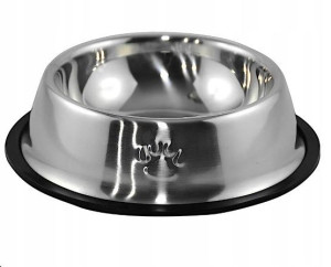 Miska dla psa metalowa antypoślizgowa 22cm 500ml