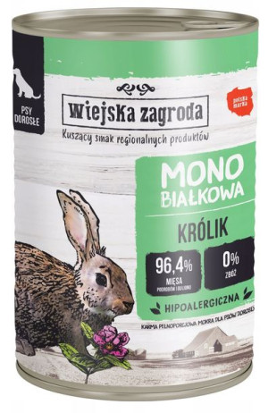 Wiejska Zagroda Monobiałkowa Królik 400g