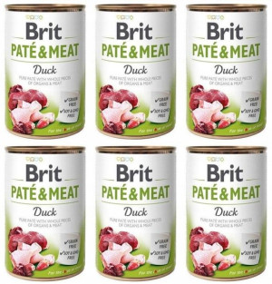 Brit Pate&Meat Duck Kaczka 6x400 g