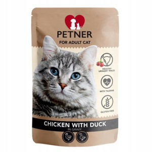 PETNER mokra karma dla kota KURCZAK KACZKA 85g