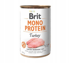 Brit Mono Protein Turkey Indyk Puszka 400 g