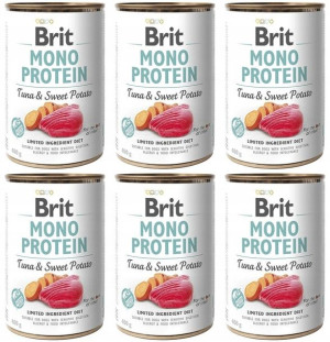 Brit Mono Protein Tuna & Sweet Potato 6x400 g