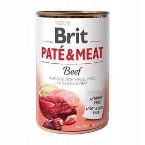 Brit Pate&Meat Dog Beef Wołowina Puszka 400 g