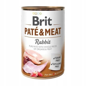 Brit Pate & Meat Dog Rabbit puszka 400g