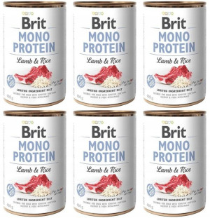 Brit Mono Protein Lamb & Rice Puszka 6 x 400g