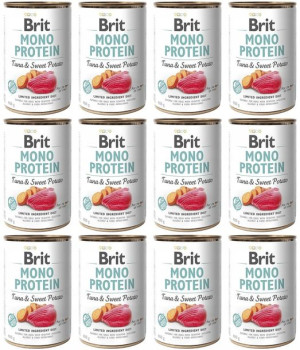 Brit Mono Protein Tuna & Sweet Potato 12x400 g