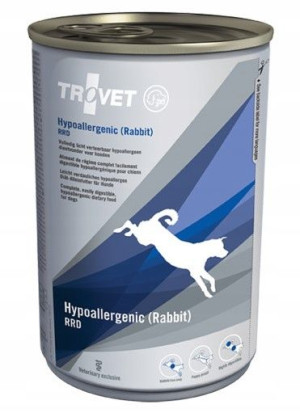 Trovet Dog RRD Hypoallergenic Królik puszka 400 g