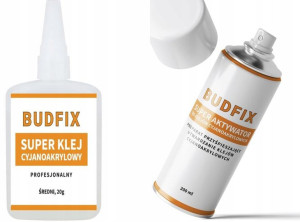 Klej Jubilerski Cyjanoakrylowy + Aktywator Budfix