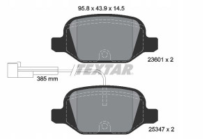 TEXTAR 2360104 Zestaw klocków hamulcowych, hamulce