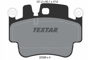 TEXTAR 2332902 Zestaw klocków hamulcowych, hamulce
